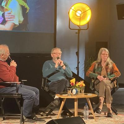 Janique et Jean Moritz avec Francis Kohn