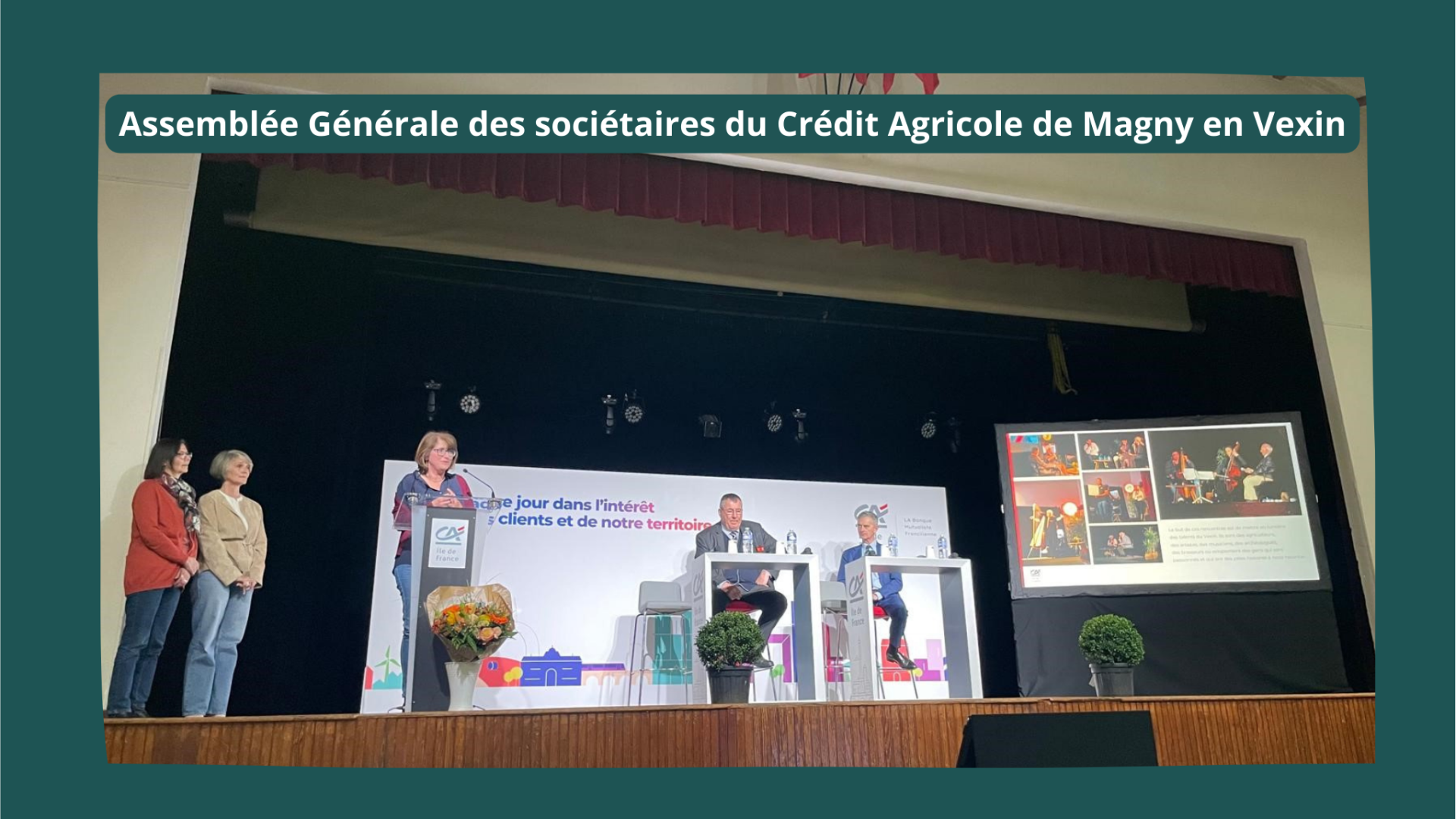 Assemblee generale des societaires du credit agricole de magny en vexin